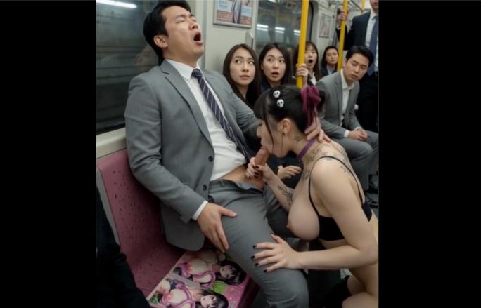 Japanese Subway Sex (AI Porn)